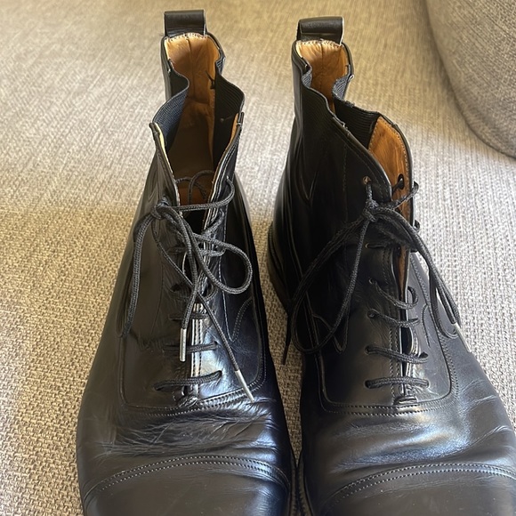 Mezlan Handmade Leather Black Lace up Size 10 Boots main image 9